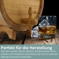 Eichenflasche 4 L - Holzflasche Trinkflasche Feldflasche