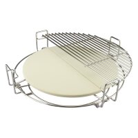 Grilleinsatz aus Edelstahl und Keramik für 18" Grill