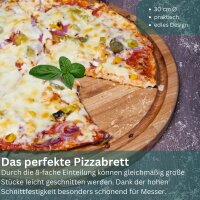 2 Pizzabretter aus Eichenholz ⌀30 cm inkl. Wunschgravur