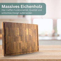 Schneidebrett/Küchenbrett aus Hirnholz, Eiche,  60 x 40 cm