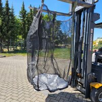 5 x Big Bag Netz 100x100x160 luftdurchlässig transparent mit Sternenboden