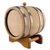 Holzfass Eiche 10L liegend ausgebrannt getoastet Whisky Likör Schnaps Eichenfass Weinfass