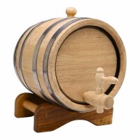 Holzfass Eiche 15L liegend ausgebrannt getoastet Whisky...