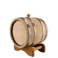 Holzfass Eiche 3L liegend ausgebrannt getoastet Whisky...