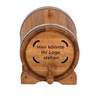 Eichenfass 15L liegend außen geölt Eichenfass Likörfass Weinfass