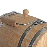 Holzfass 7 L Eiche oval ausgebrannt getoastet Wein Barrique Whisky Eichenfass