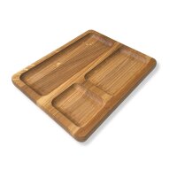 2 in 1 Servier- und Schneidebrett 24,5 x 20 x 2