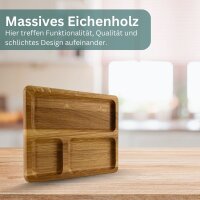 2 in 1 Servier- und Schneidebrett 29,5 x 19,5 x 2