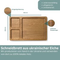 2 in 1 Servier- und Schneidebrett 34,5 x 24,5 x 2