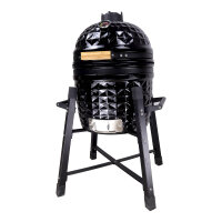 Kamado BBQ Grill 15" Schwarz