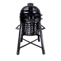 Kamado BBQ Grill 15" Schwarz