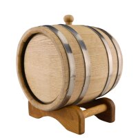 Holzfass Eiche 5L liegend ausgebrannt getoastet Whisky...