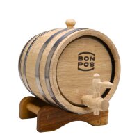 Holzfass Eiche 5L liegend ausgebrannt getoastet Whisky Likör Eichenfass Weinfass Fass